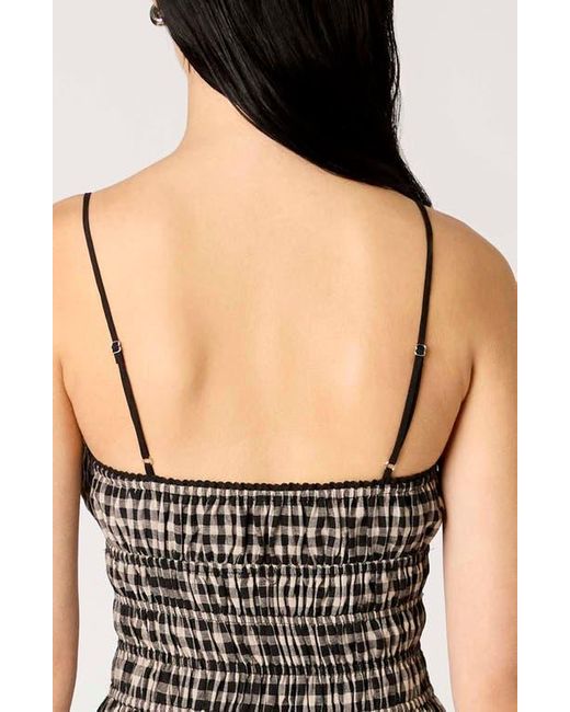 Nia Brown Thomas Gingham Check Cotton Midi Dress