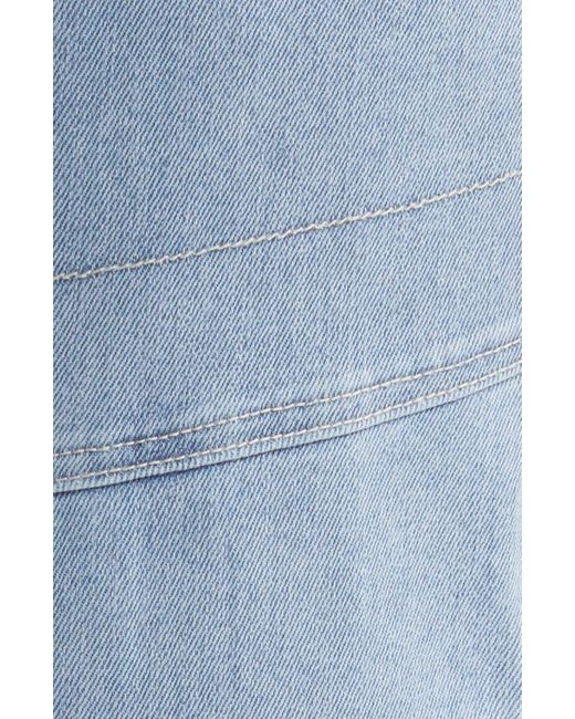 Wit & Wisdom Blue 'ab'solution Skyrise Patch Pocket Crop Wide Leg Jeans