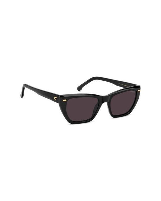 Carrera Black 52Mm Rectangular Sunglasses