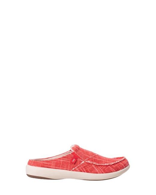Revitalign Red Siesta Orthotic Canvas Slip-On Shoe
