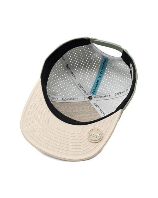 Melin Natural Trenches Sandy Shores Hydro Adjustable Performance Ball Cap for men