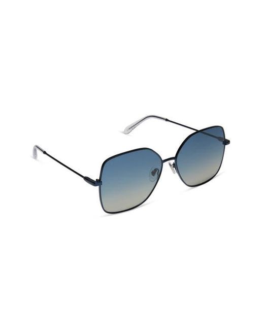 DIFF Blue Iris 59Mm Gradient Square Sunglasses