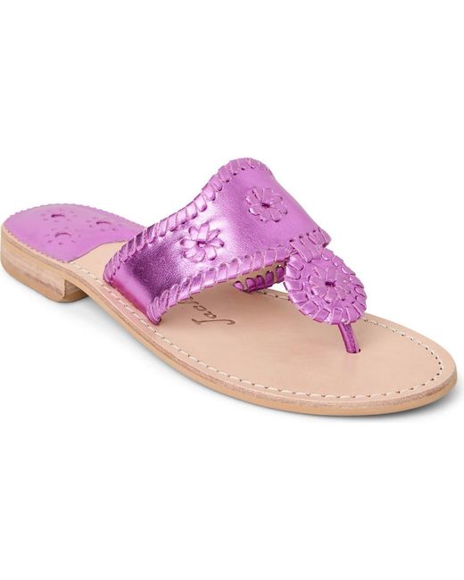 Jack Rogers Purple Jacks Flip Flop