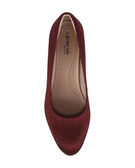 LifeStride Brown Elevate Platform Pump