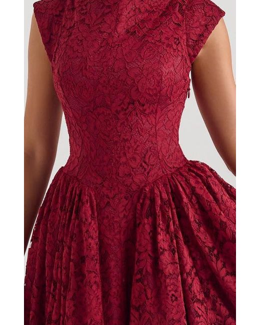 strapless open back dress High-Neck Lace Illusion Open Back Wedding Gown main image 0