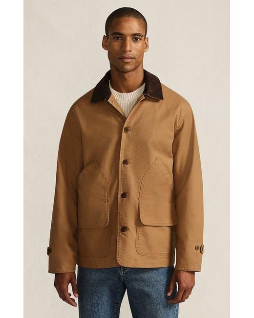 Lands' End Brown Canvas Barn Jacket for men