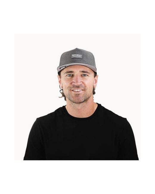 Melin Black Coronado Brick Hydro Performance Snapback Hat for men