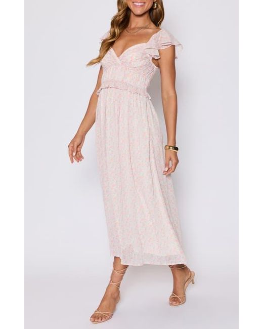 Vici Collection Pink Enchanted Ruffle Maxi Dress