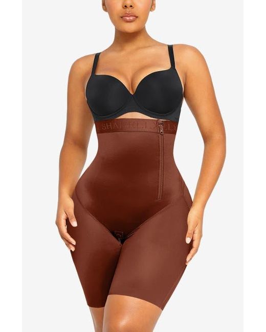 Shapellx Orange Butt-Lifting High Waist Shorts