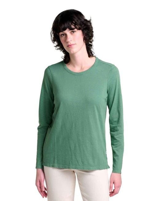 Toad & Co. Green Primo Long Sleeve Crew