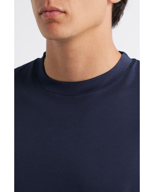 Aurélien Blue Aur1 Solid Cotton T-Shirt for men