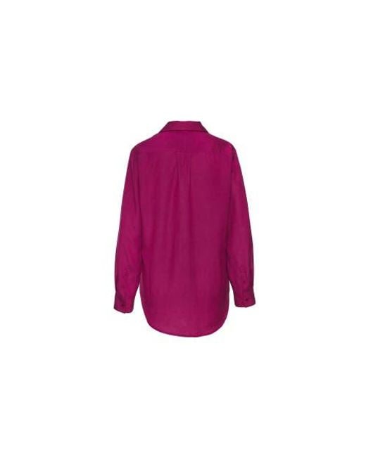 Lascana Purple Button Down Blouse