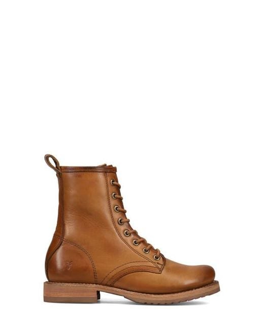 Frye Brown Veronica Flex Combat (Caramel) Boots