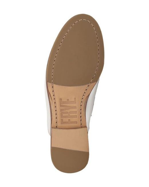 Frye White Faith Mule