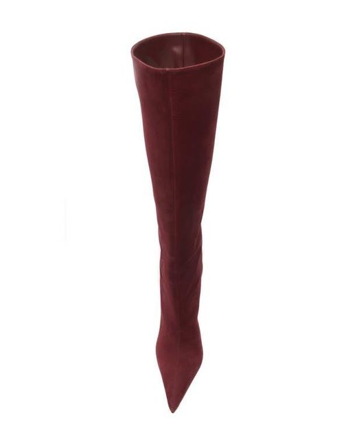 SCHUTZ SHOES Red Ellen Up Pointed Toe Boot