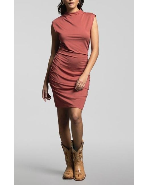 WEEKEND LOS ANGELES Gray Bonnie Ruched Body-Con Dress