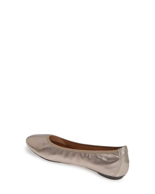 hush puppies comfort leather ballet flats