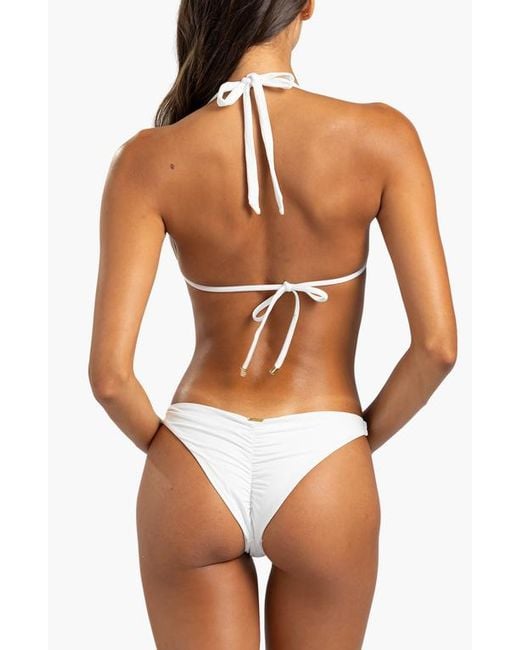 Beach Bunny Swimwear Brown Raja Triangle Top