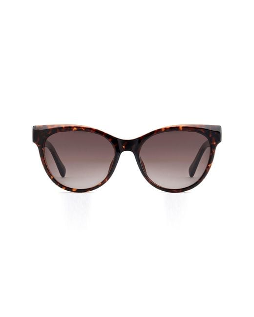 Fossil Brown 53Mm Gradient Cat Eye Sunglasses
