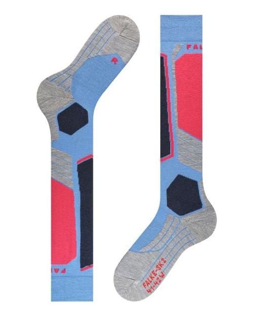 Falke Blue Sk2 Intermediate Ski Socks