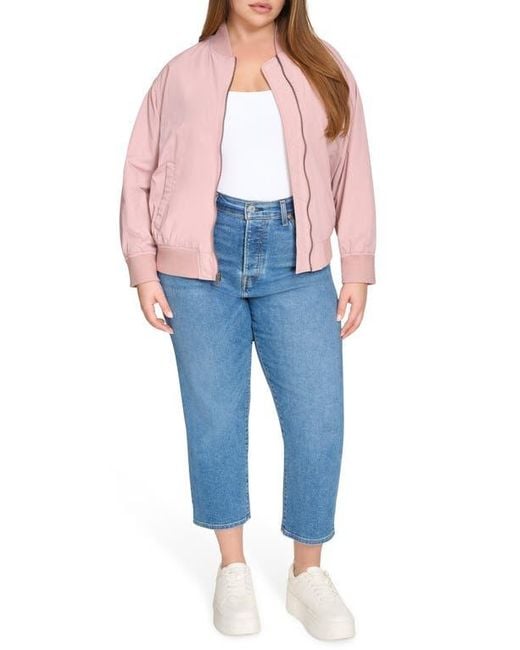Levi's Blue Relaxed Bomber Jacket