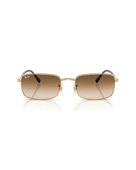 Ray-Ban Brown 56Mm Gradient Rectangle Sunglasses for men