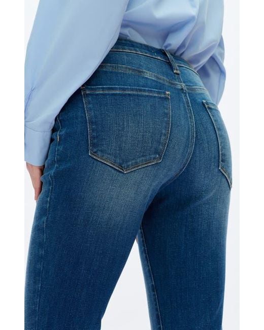 Bayeas Blue Low Rise Bootcut Jeans