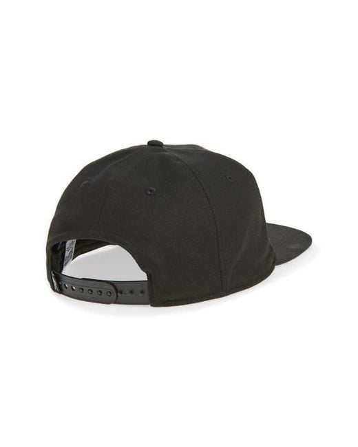 BBCICECREAM Black Script Embroidered Snapback Baseball Cap for men