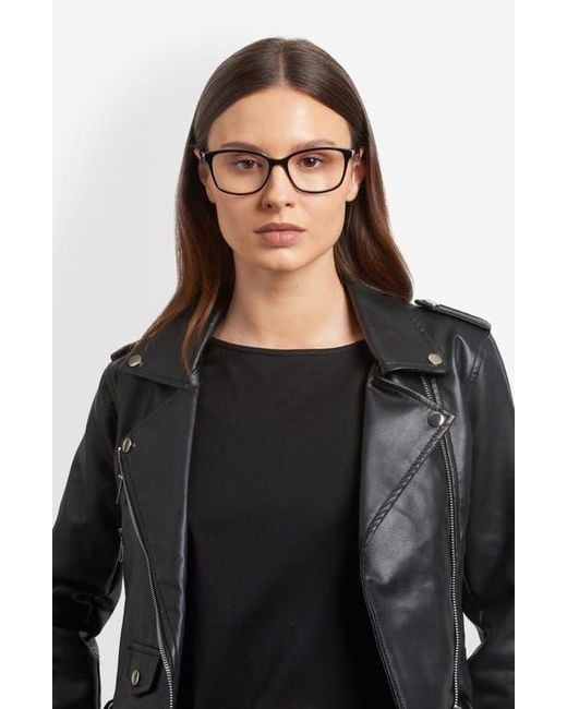 Kate Spade Black Reilly 55Mm Rectangular Reading Glasses