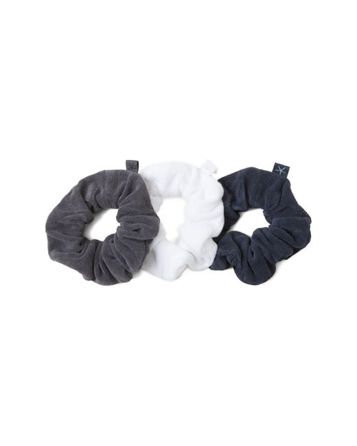 Barefoot Dreams Blue Cozyterry Set Of 3 Scrunchies