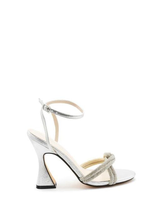 Touch Ups White Miche Ankle Strap Sandal
