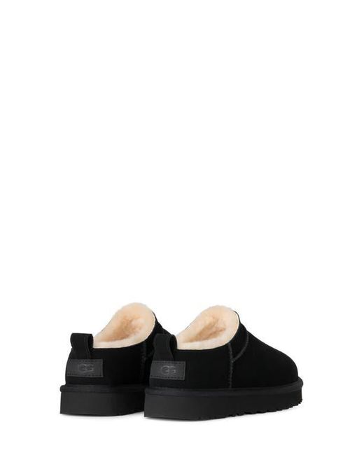 Ugg Black Classic Micro Genuine Shearling Lined Slip-On