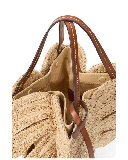 Staud Metallic Palm Raffia Handbag