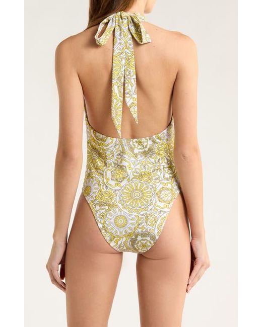 Ramy Brook Multicolor Lorela Halter One-Piece Swimsuit