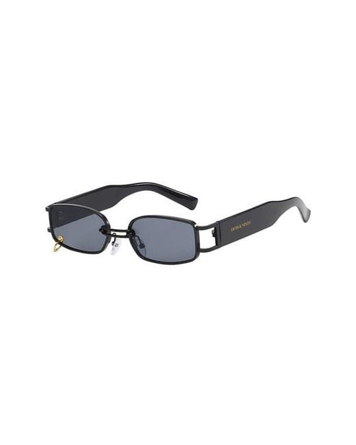 Fifth & Ninth Blue Inez 55Mm Rectangular Sunglasses