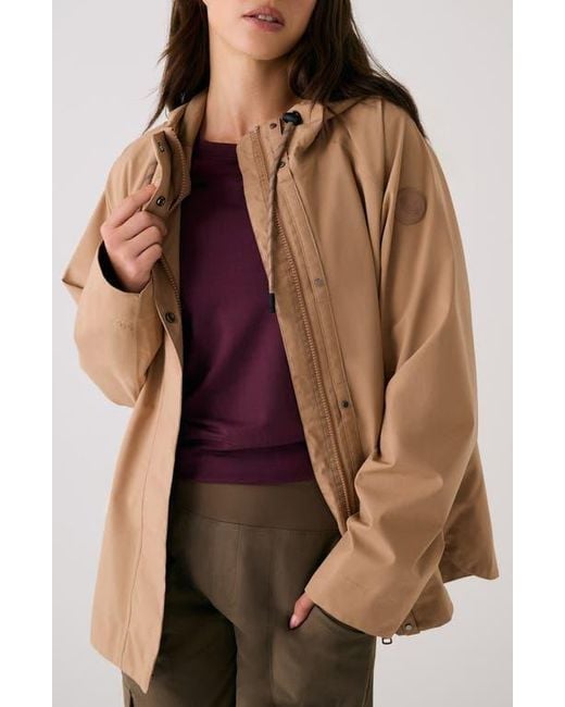 Lolë Brown Lachine Oversize Rain Coat