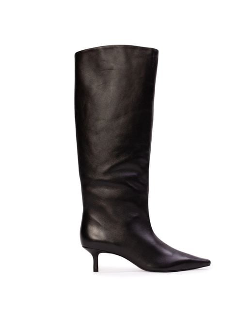 Black Suede Studio Black Sutton 50 Knee-High Boot