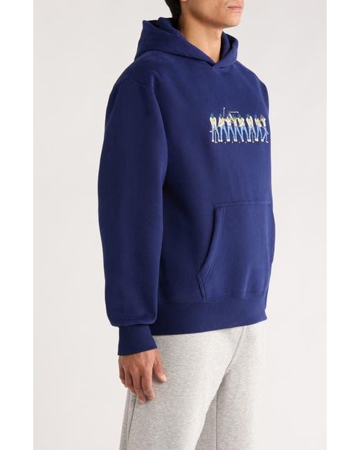 EASTSIDE GOLF Blue Sequence Embroidered Hoodie for men