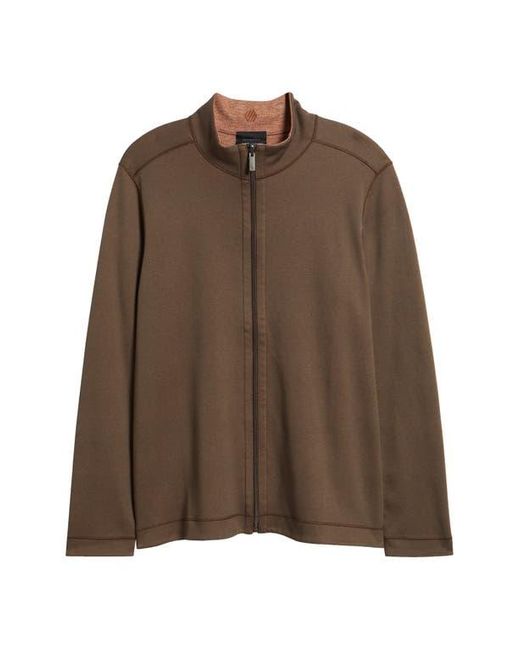 Johnston & Murphy Brown Xc4 Reversible Performance Zip Jacket for men