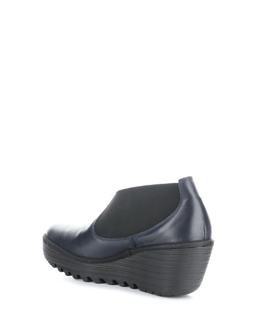 Fly London Gray Yify Platform Wedge Chelsea Boot