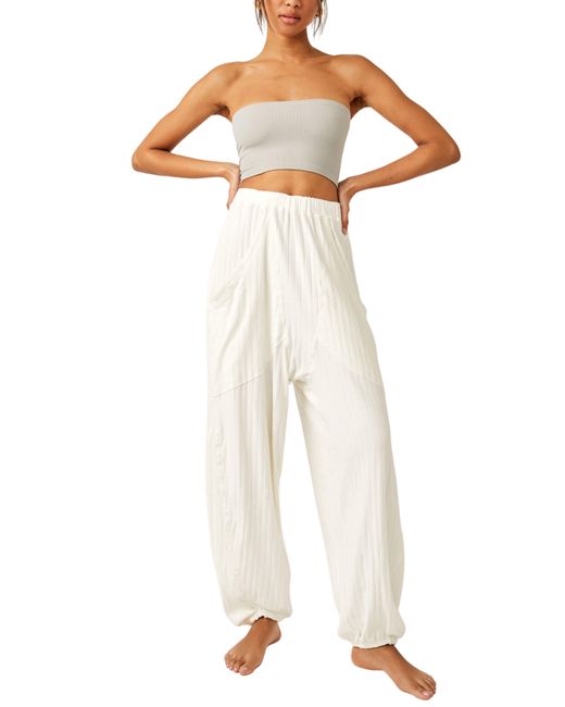 Free People Natural Coffee Chat Slouchy joggers