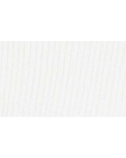 City Chic White Sofia Mock Neck Rib Sweater