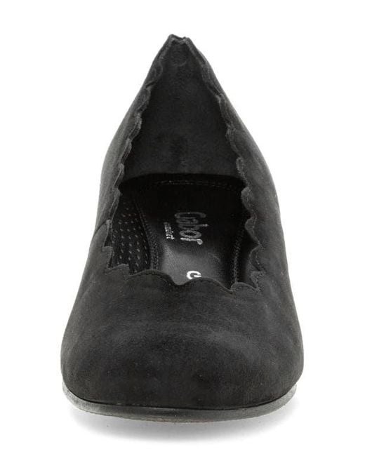 Gabor Black Scallop Pump