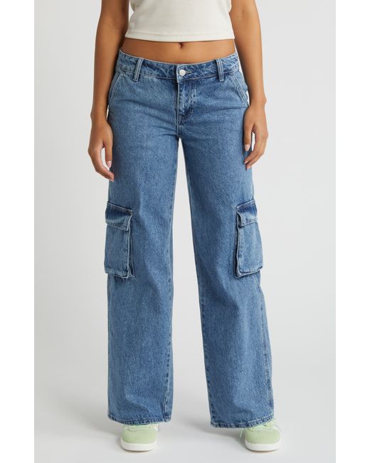 PacSun Blue baggy Cargo Wide Leg Jeans At Nordstrom