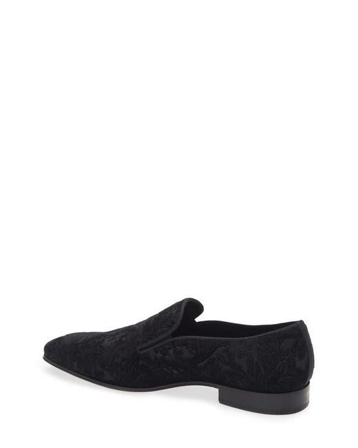 Mezlan Black Travolta Velvet Loafer for men