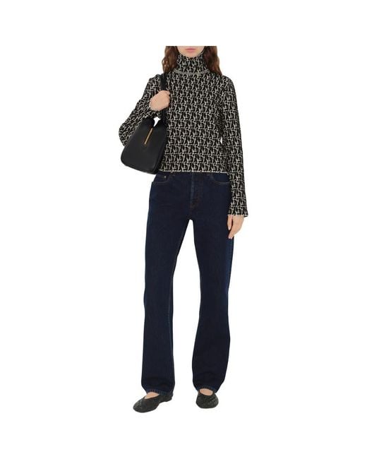 Burberry Black B Charm Wool Blend Sweater