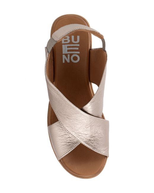 BUENO Brown Naomi Platform Slingback Sandal