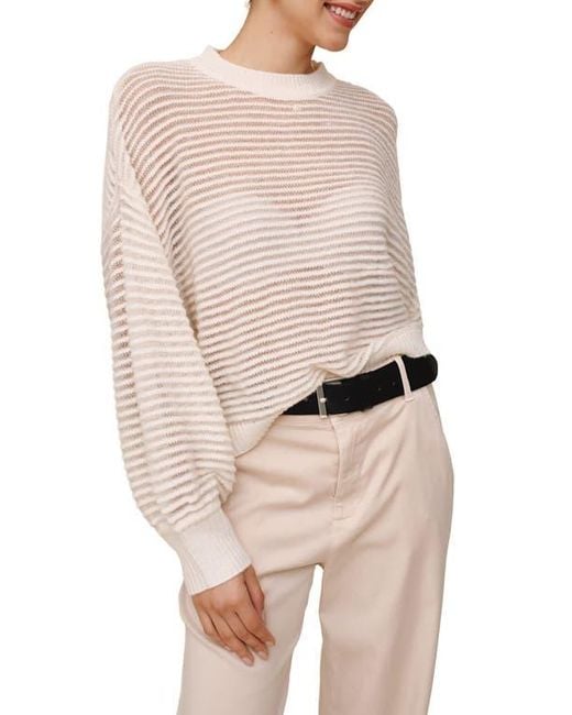 Bella Dahl Natural Metallic Relaxed Crewneck Sweater