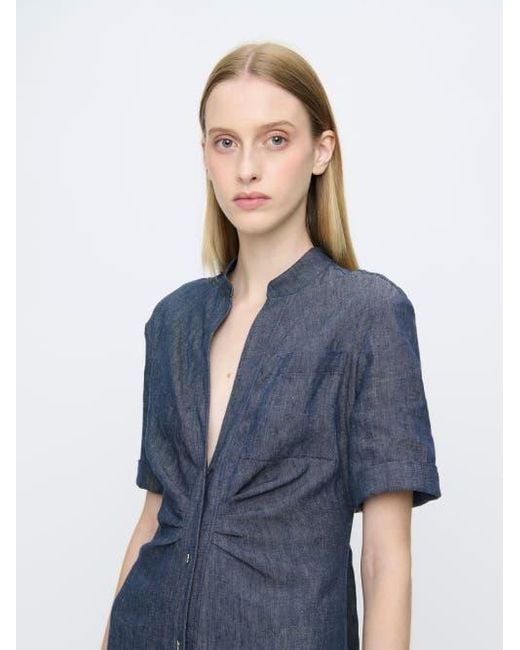 Callas Milano Blue Noor Shirtdress Long