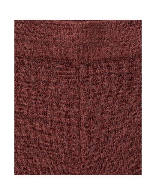 Mango Red Fitted Knit Shorts
